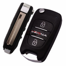 For Hyundai  VERNA  3 button flip key blank
