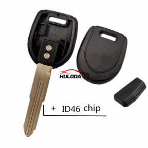 For Mitsubishi transponder Key with left blade ID46 chip