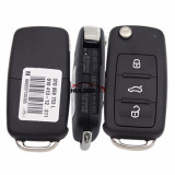 Original for VW 3 button remote key  with 433Mhz Model Number is 3TO959753L 3TO837202L