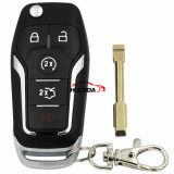 For Ford Focus/Mondeo/ Fiesta 4+1 button Remote key with  433MHZ