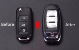 For VW 3 button KYDZ keyless  remote key with 433Mhz ID48 chip Suit for VW:752AB/752E/752BC/ Audi:Q3L/Q2L/A1/A3