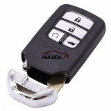 For Honda 4 Buttons  Smart Car Remote  Key Shell  used  for Honda Fit Odessey City Jazz XRV Venzel HRV CRV Accord Insert Key Case