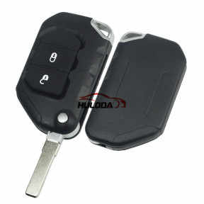 For Jeep 2 button folding remote key shell without logo
