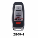 KEYDIY  ZB08-4 button  smart remote key For KD900,URG200,mini KD and KD-X2 generate new keys ,For produce any model  remote