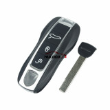 For Porsche 3 button remote key blank with emmergency key blade