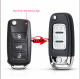 For VW  3 Buttons Modified Folding Flip Remote Car Key Shell ，for VOLKSWFor VW  3 Buttons Modified Folding Flip Remote Car Key Shell