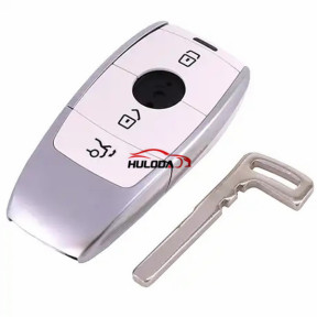 2020 New White  Replacement  3 Button Smart Remote Key Shell ,for Mercedes-Benz Uncut Key Blade, for Mercedes-Benz C200L E300L S320 GLC