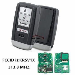 For Acura 3+1button Replacement Smart Remote Car Key with FSK315mhz,PCF7953X/HITAG 3/47chip FCCID is:KR5V1X SUV for Acura MDX RDX ILX TLX 2014-2019