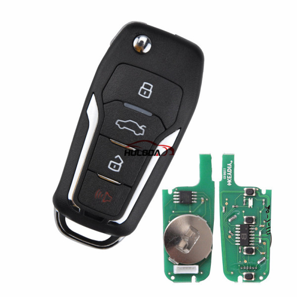 KEYDIY for ford style ZB12-4 button  smart remote key For KD900,URG200,mini KD and KD-X2 generate new keys ,For produce any model  remote