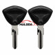 For Bombardier Motocycle bike key shell with black colour