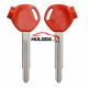 For Honda-Motor bike key blank red colour with right blade