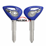 For yamaha motorcycle transponder key blank with blue colour