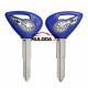 For yamaha motorcycle transponder key blank with blue colour