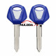 For yamaha motorcycle transponder key blank (blue colour) with left blade