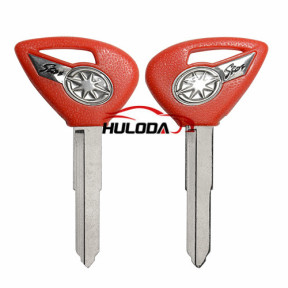 For yamaha motorcycle transponder key blank with red colour