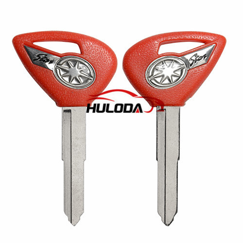 For yamaha motorcycle transponder key blank with red colour