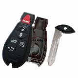 For Chrysler 3+1 button remote key blank New model, without  battery holder
