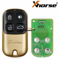 Xhorse XKXH02EN Universal Remote Key 4 Buttons Golden Style English Version for VVDI Key Tool