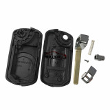 For Ford land rover 3 button remote key blank--”ford style“ HU101 blade，Side screw fixing no logo