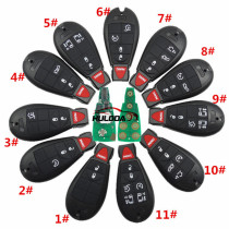 For Chrysler Aftermarket Keyless Go remote key with 433mhz PCF7945 chip IYZ-C01C FCCID:56046736AA For Chrysler Aftermarket Keyless Go remote key with 433mhz PCF7945 chip IYZ-C01C FCCID:56046736AA