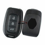 For Renault 3 button remote key blank with 4 types of key blades, please choose (with logo)