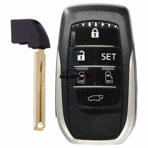 For Toyota 6 button remote key blank with emmergency key blade