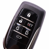 For Toyota 6 button remote key blank with emmergency key blade