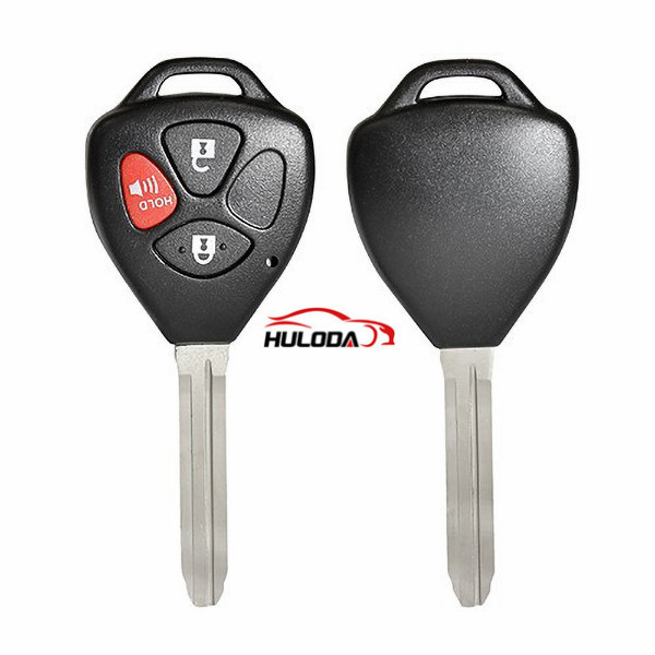 Enhanced version for toyota 2+1 button remote key blank with TOY43 blade