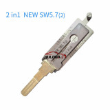 Original Lishi For NEW SW5.7(2) 2 in 1 decode and lockpick used for Renault Samsung Motors in Korea