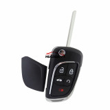 For Chevrolet 4+1 button modified folding remote control key shell with hu100 blade