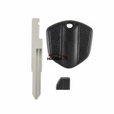 For Honda Motorcycle key blank with left blade black color