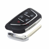 For Cadillac CT5  4+1 button Smart key blank with Emergency key blade，Modified key shell
