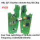 For Audi A6L Q7 3 button remote key with 8E chip 315mhz & 434mhz changeable FSK 4FO837220M without handsfree system 2005-2011 only the PCB VVDI，Can Free switching of remote control frequency 315mhz&433mhz
