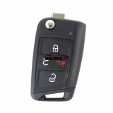 VW golf 7 3+1 button remote key with 315mhz MQB48 chip 5G6 959 752 AC  IC:2694A-FS12A01 FCCID: NBGFS12A01
