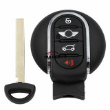 Original For BMW mini cooper 4 button keyless remote key shell,With emergency small key