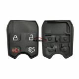 Enhanced version for ford 3+1 button remote key blank with FO38  blade  (D-SHELL)