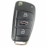 For Audi Q3 3 button remote key keyless go with 434mhz ID48 chip   FCCID:8XO837220D