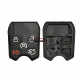 Enhanced version for ford 4+1 button remote key blank with HU101 blade  (D-SHELL)
