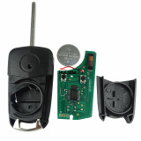For Opel Corsa D 2 button flip remote key  with 7941 chip -434mhz Delphi 24JL06 28078933A ZY 15118064L