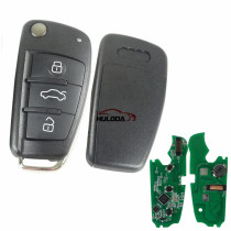 For Audi Q3 3 button remote key keyless go with 315mhz ID48 chip   FCCID:8XO837220D