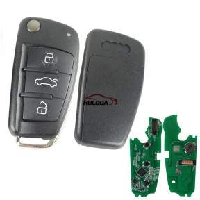 For Audi Q3 3 button remote key keyless go with 434mhz ID48 chip   FCCID:8XO837220D