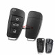 For Audi A6 3 button Remote Key blank without logo