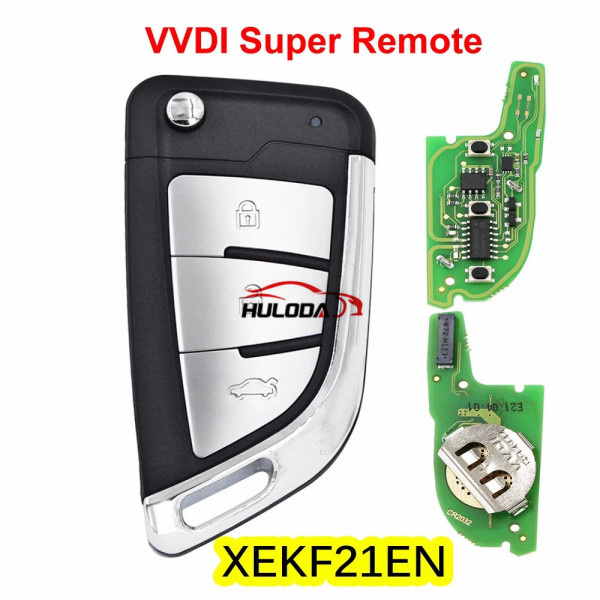 Xhorse XEKF21EN VVDI XE series Super Remote with XT27A XT27A66 Chip Work for VVDI2 /VVDI MINI Key Tool/VVDI Key Tool Max