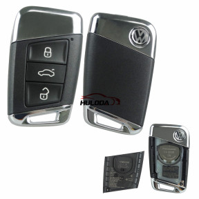 original For VW  keyless 3 button remote key 434mhz  with Hitag PRO VAGMQB49 chip:NCP21S2W PN3G0.959.752AL  HW:H05 SW:0600  CNC ID:HR-22390