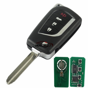 For Toyota 3+1 button modified remote key with FSK 314.4MHZ FCCID:HYQ12BDM used for Rav4 CAMRY COROLLA