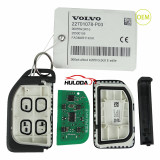 original For Volvo 4 button remote key with 433mhz  22701076-P03 900559/1R16  20520292 FADM2S11KVA