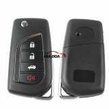 For Toyota 3+1 button modified remote key with FSK 314.4MHZ FCCID:HYQ12BDM used for Rav4 CAMRY COROLLA