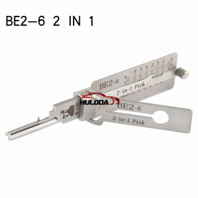 Original Lishi BE2-6 2 in 1 locksmiths tool，used for Civil lock，for Best