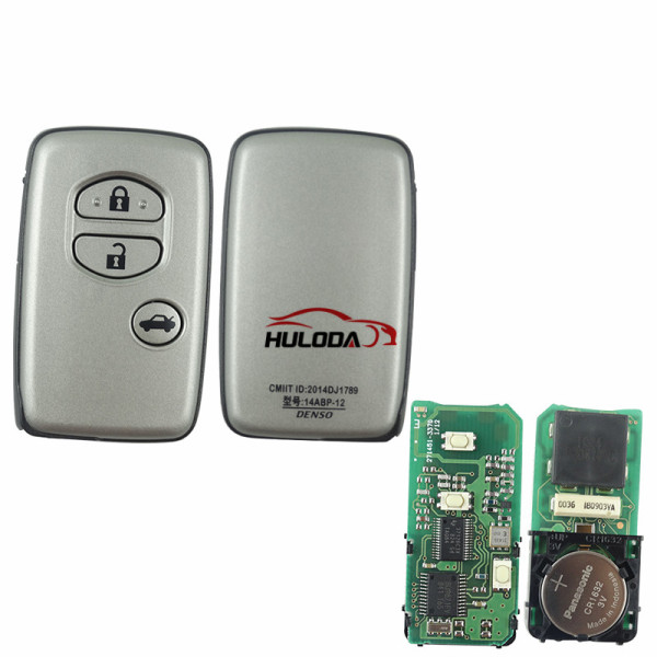 original for Toyota 3 button smart remote key with 315mhz 4D+DST40 chip,PCB board number 0140#
