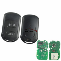 original for chery 3 button smart  remote key with 7953chip with 433mhz